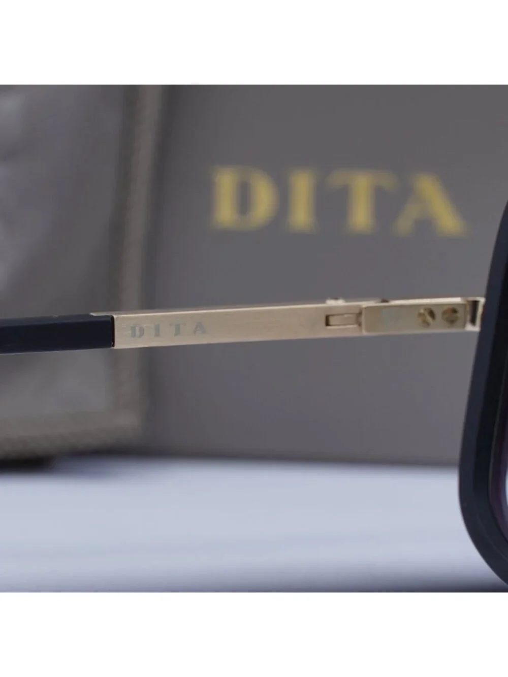 Dita MACH-ONE-DRX-2030-F-59 Aviator Sunglasses - Black / Green